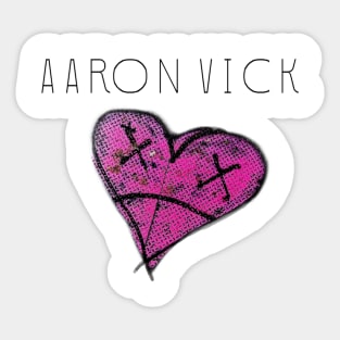 I 💜 AaronVick Sticker